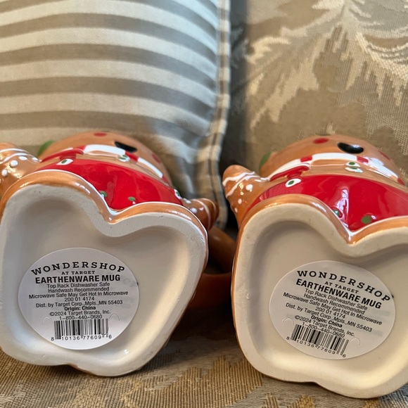 Wondershop At Target Earthenware Gingerbread Man Mugs - Picture 7 of 10